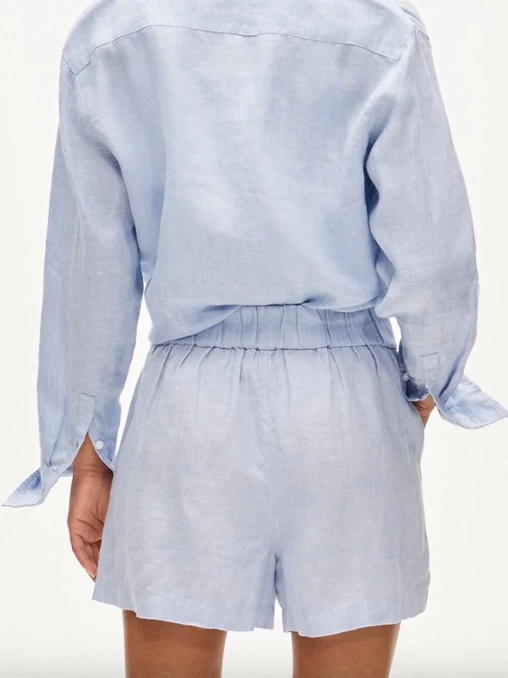 J Crew Tropez Linen Shorts - Medium - French Blue